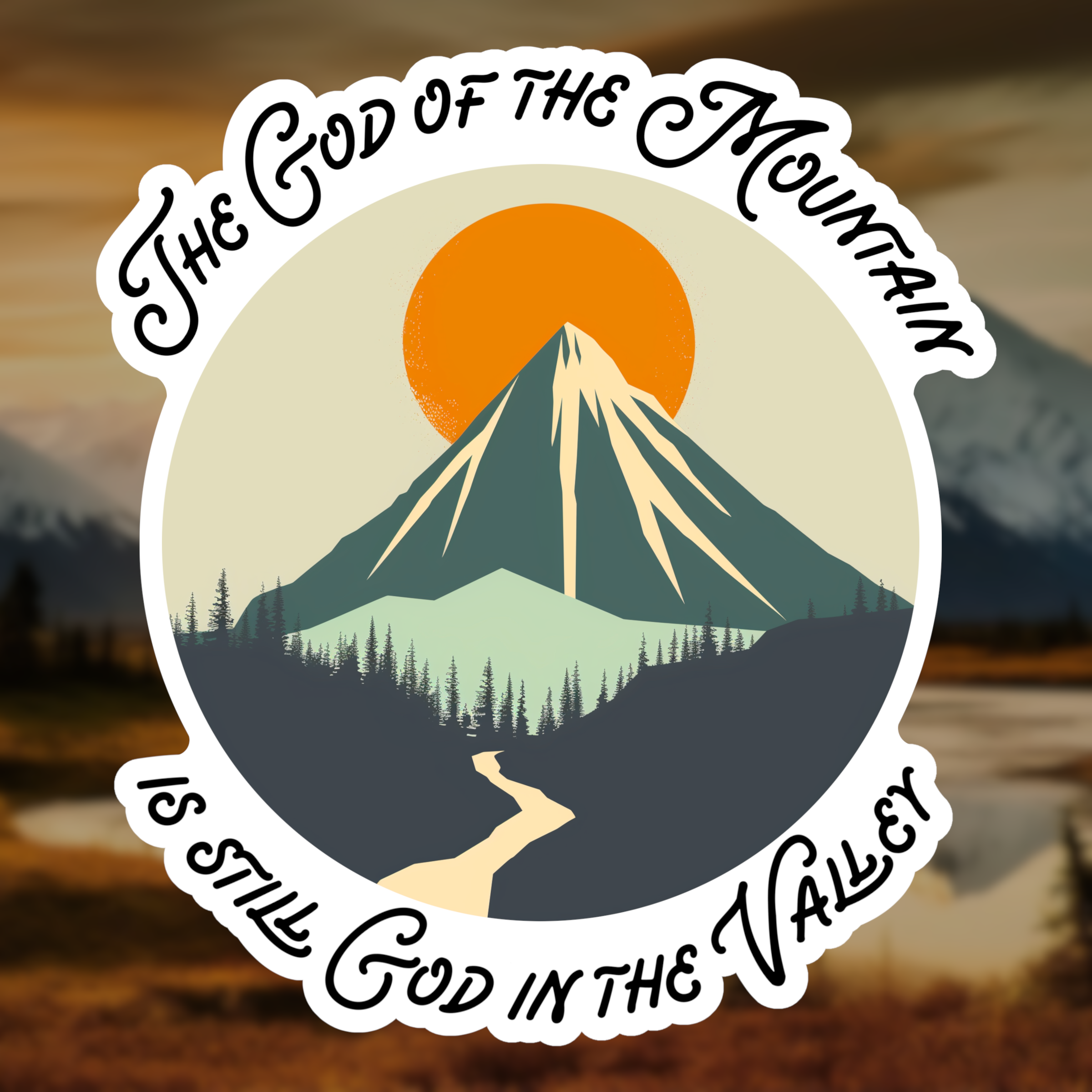 The God of the Mountain Sticker - Image 2