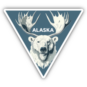 Bear and Moose Makes Boose Sticker