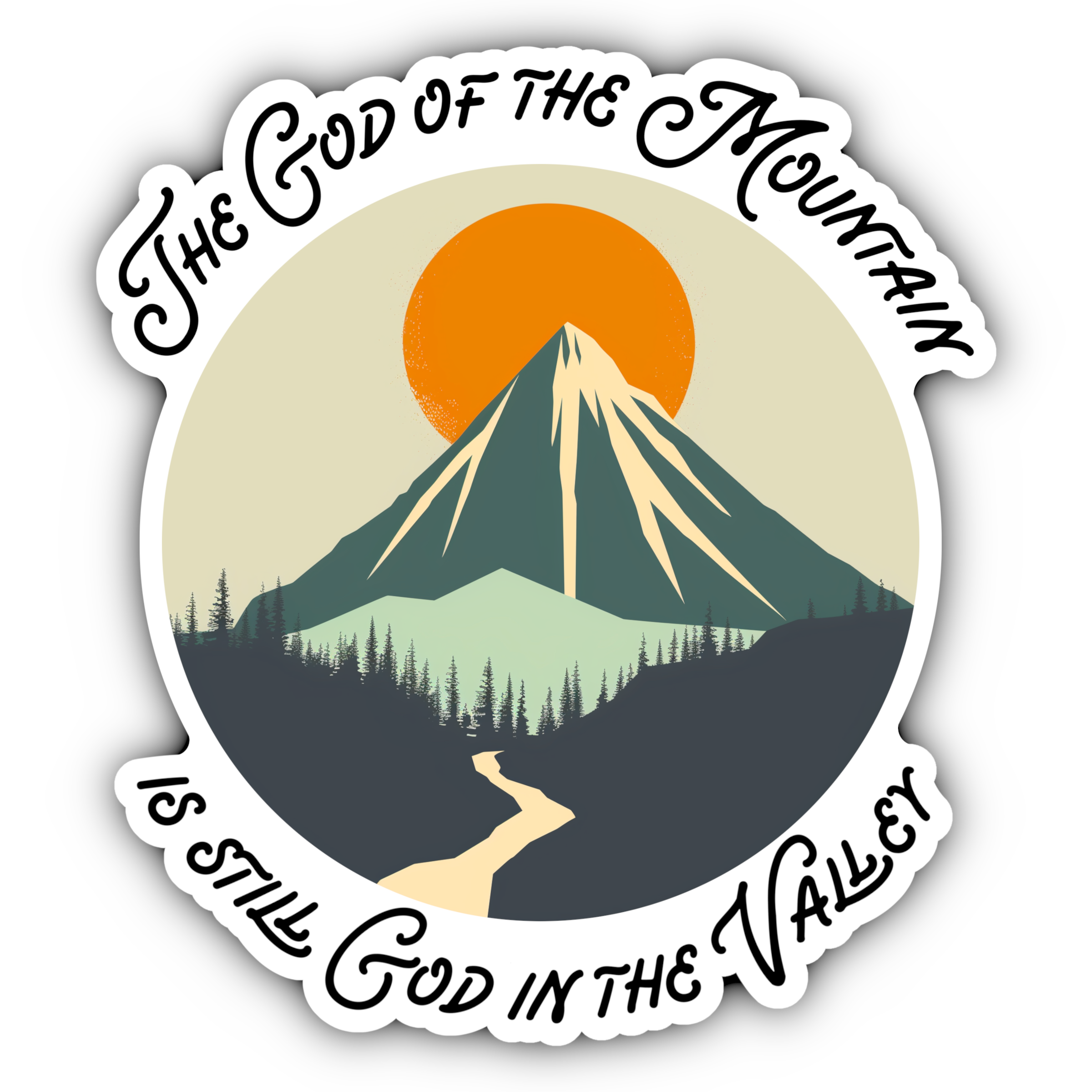 The God of the Mountain Sticker