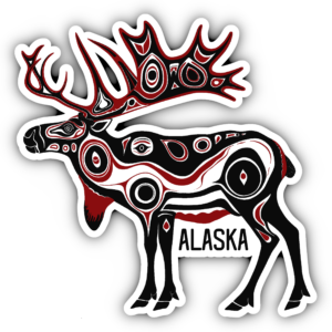 Haida Art Caribou Sticker