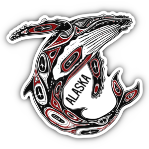 Haida Art Humpback Sticker