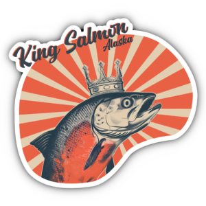 King Salmon Sticker