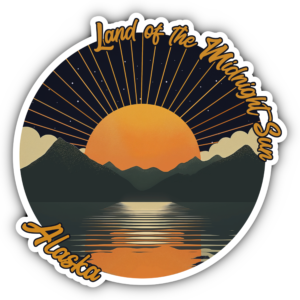 Land of the Midnight Sun Sticker