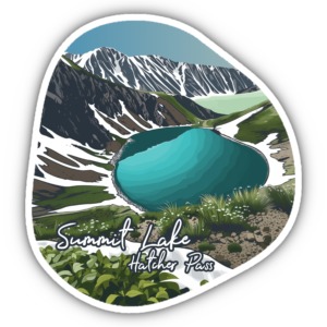 Summit Lake Hatcher Pass Sticker